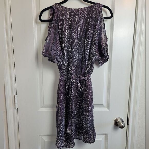 CHARLIE JADE Silk Cold Shoulder Dress - Picture 6 of 12